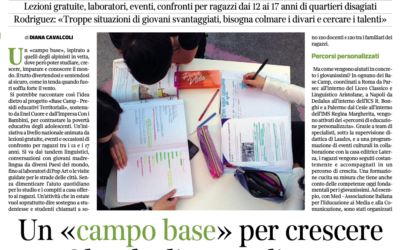 Rassegna Stampa: Base Camp su «Buone Notizie – L’impresa del bene» del Corriere della Sera